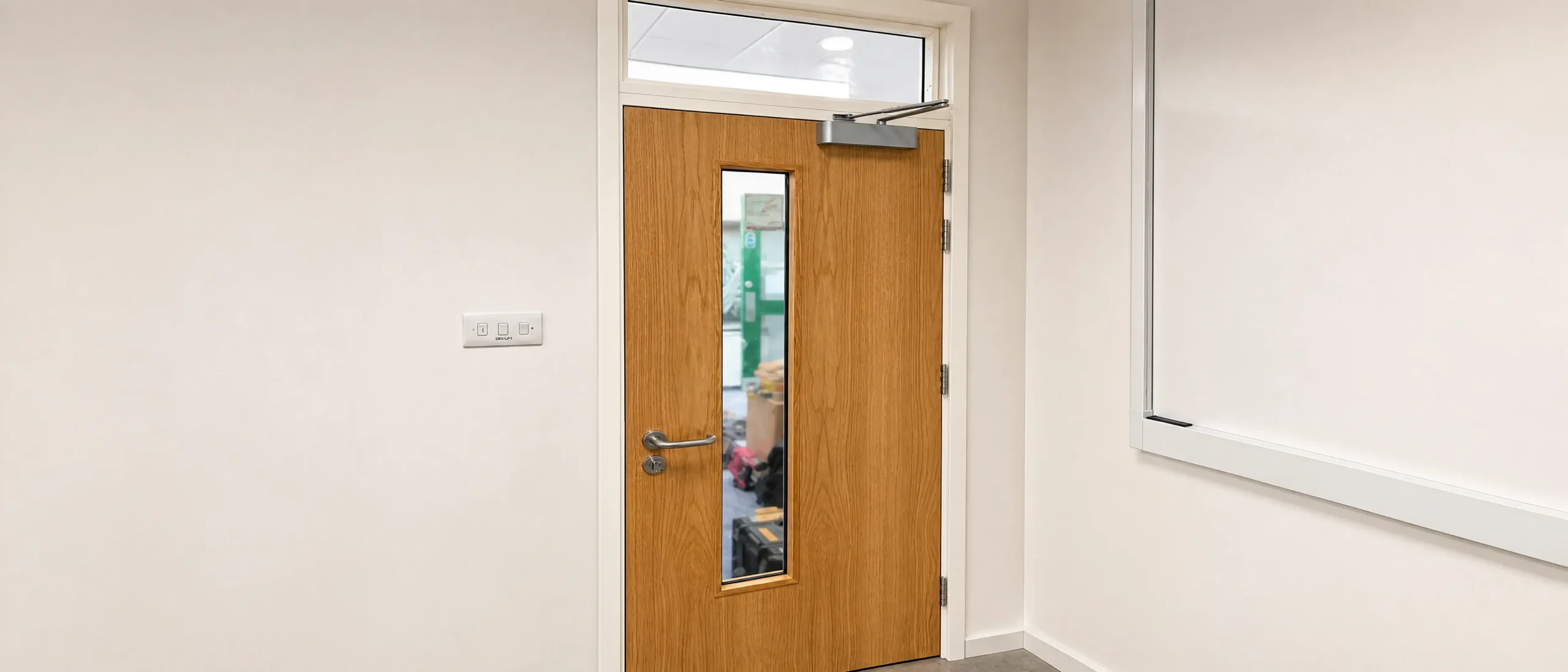 Completed school fire door installation