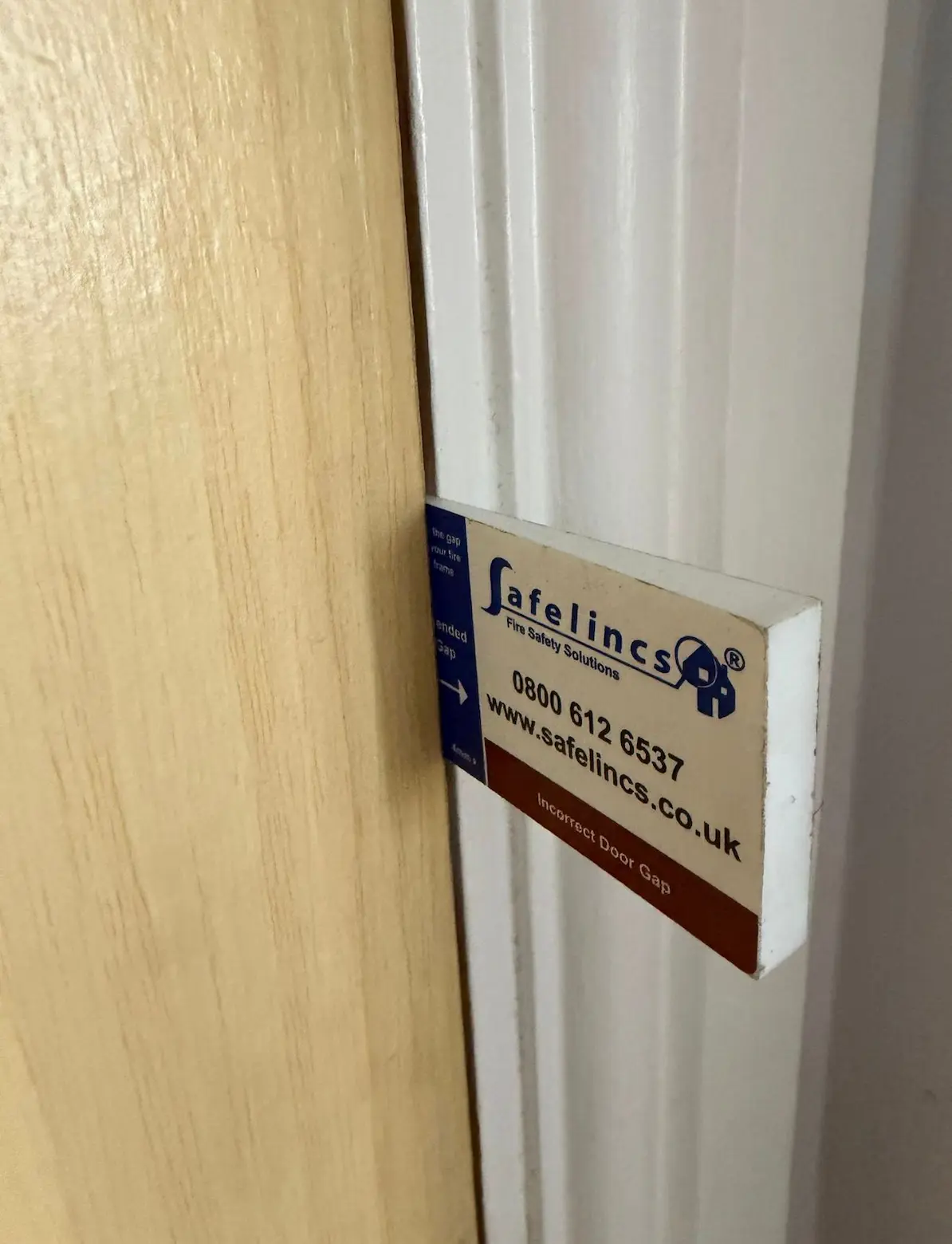 Detailed fire door survey being completed on site